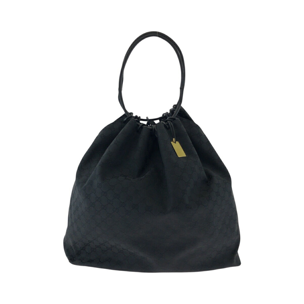 Gucci Drawstring Shoulder Bag Canvas Jewelry