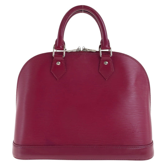 Louis Vuitton M40490 Fuchsia Wine Bordeaux SilverMetal Leather Red Handbag