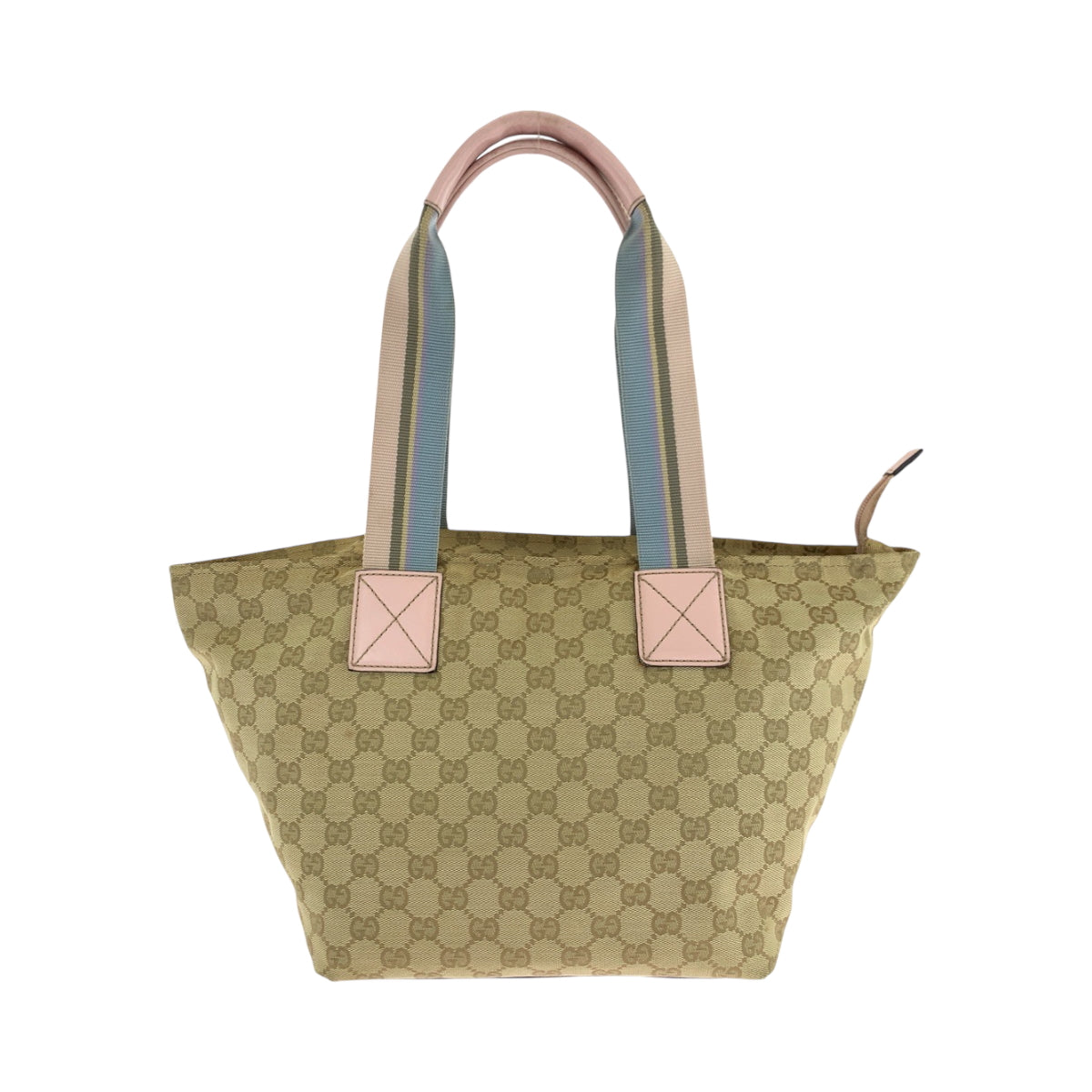 Gucci GG Gold Metal Canvas Beige Blue Pink Shoulder Bag