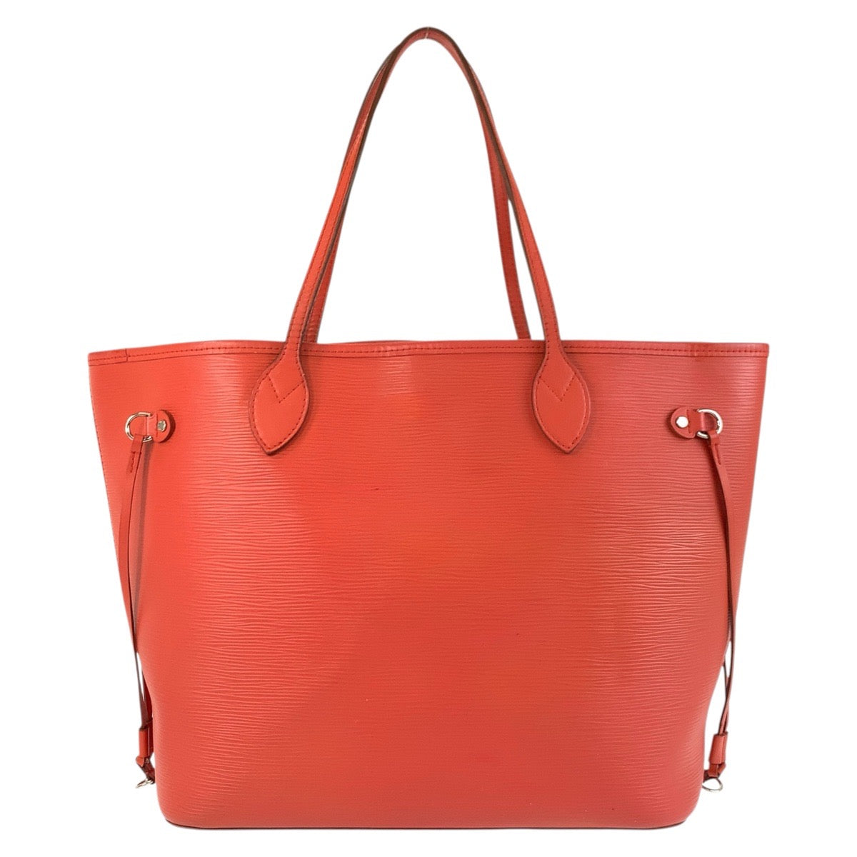 Louis Vuitton M40884 SilverMetal Epi Neverfull MM Leather Orange Shoulder Bag