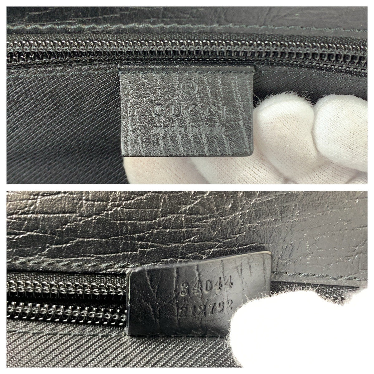 Gucci Briefcase Handbag Leather Travel Bag