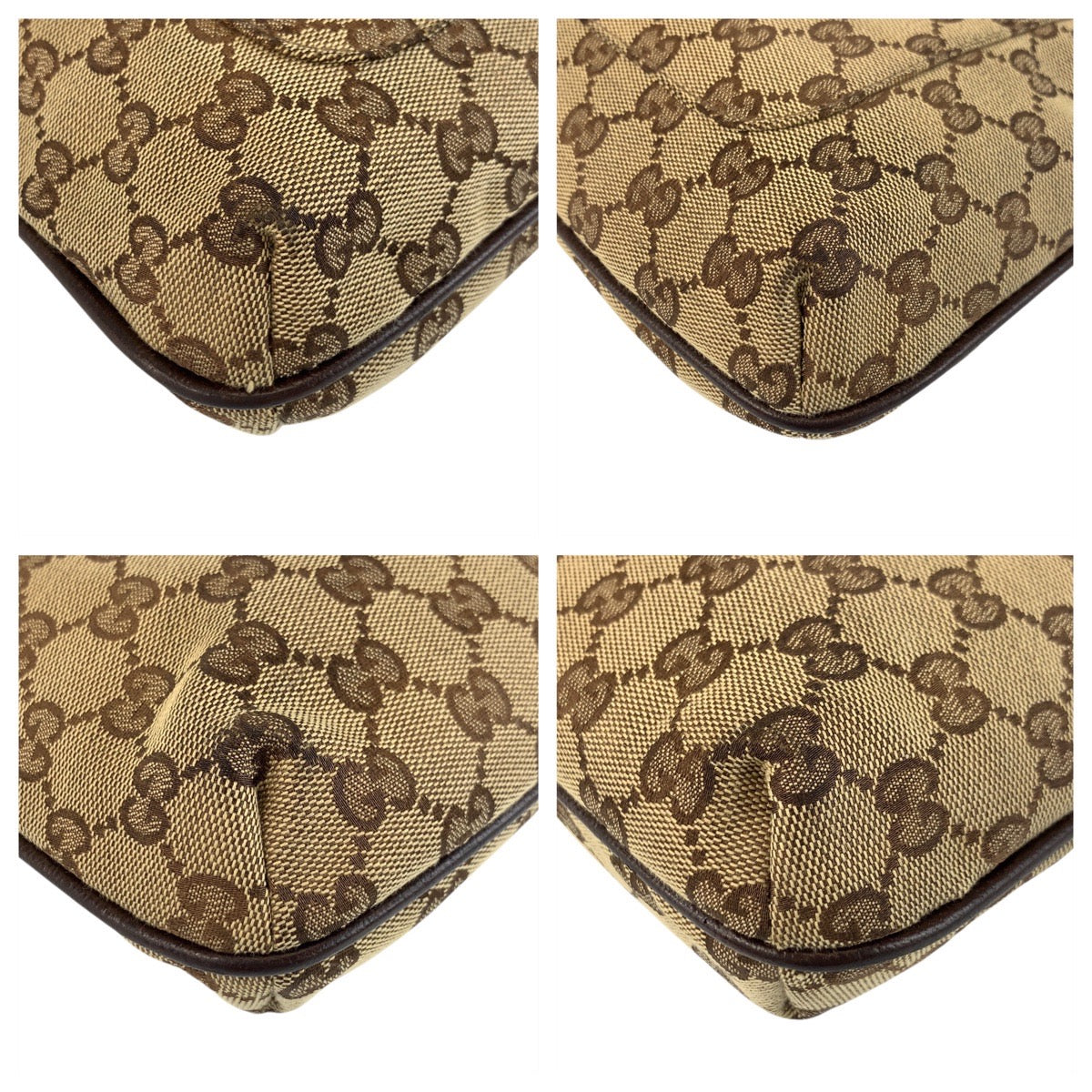 Gucci GG pochette Canvas Brown Beige Shoulder Bag