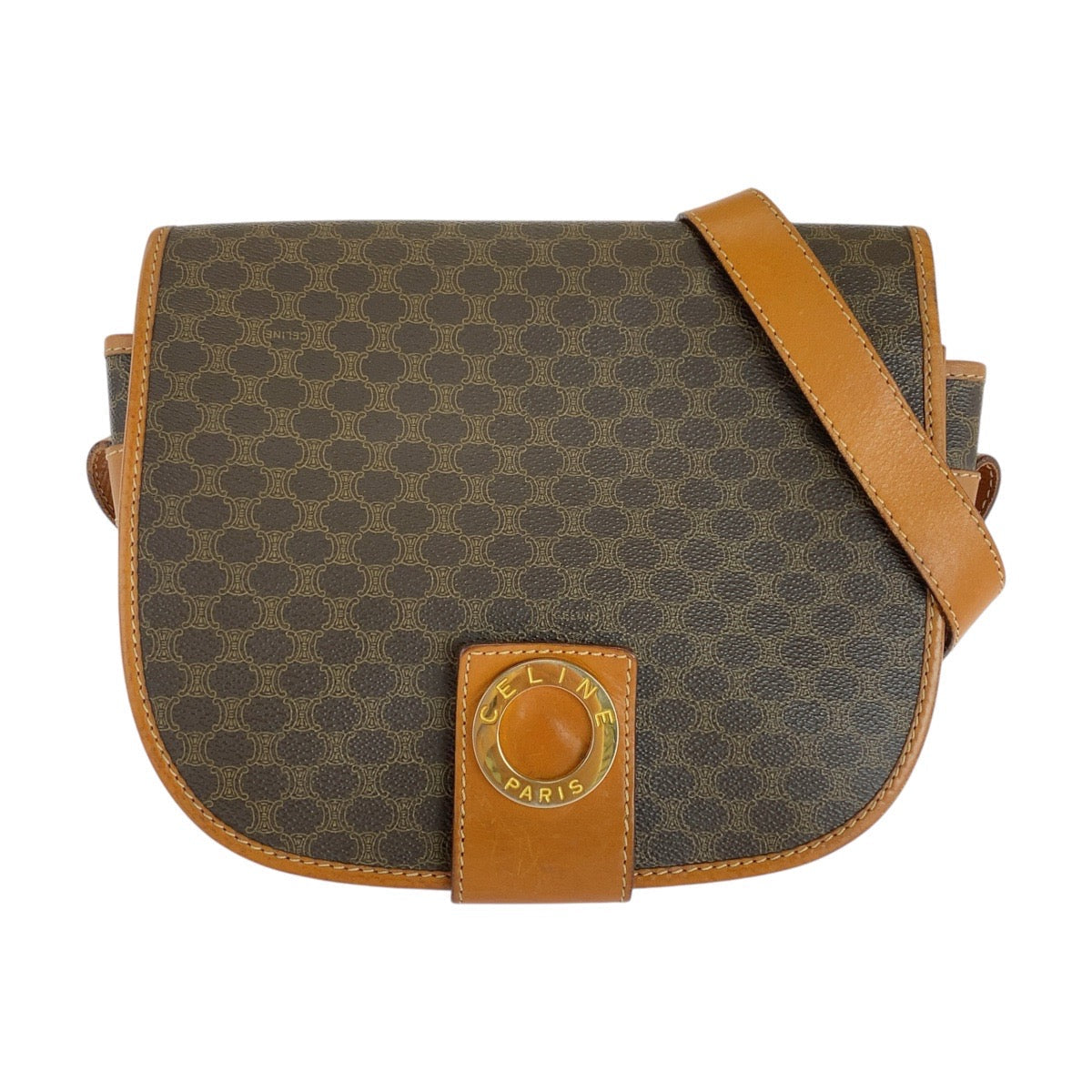 Shoulder Bag M Pvc, Metal Shoulder Bag Leather Brown
