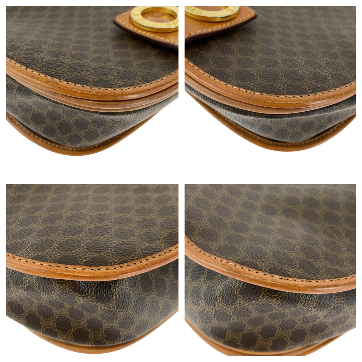 Shoulder Bag M Pvc, Metal Shoulder Bag Leather Brown