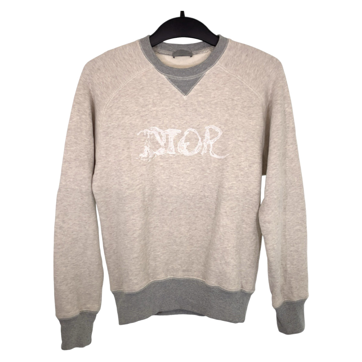 Dior Sweat Cotton Gray Gray Peter Doig Embroidery White Logo Travel Bag