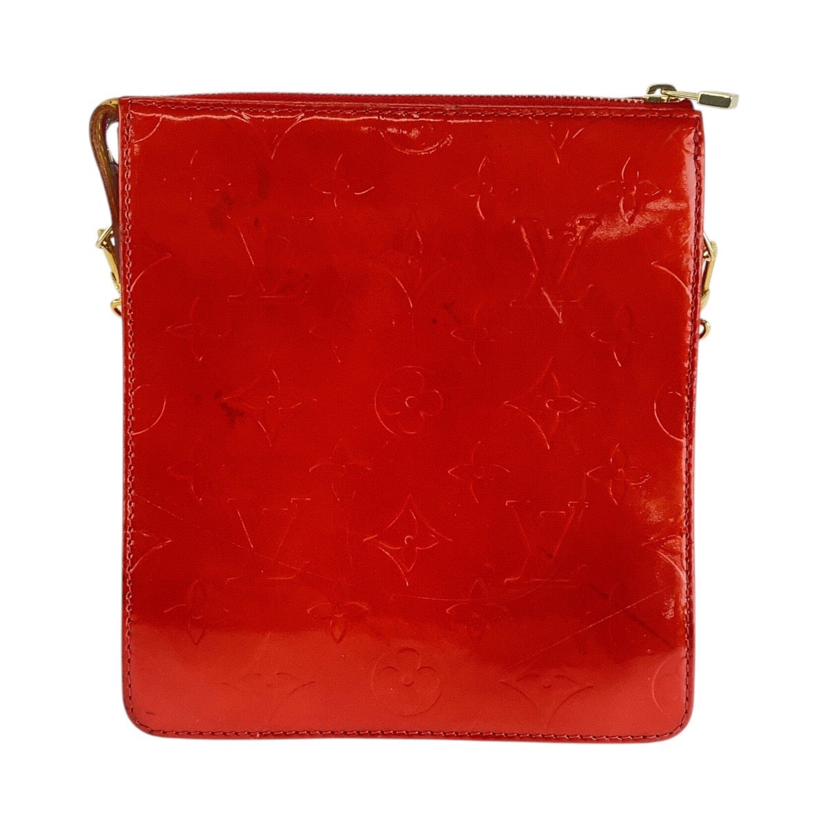 Louis Vuitton M91137 enamel Rouge Monogram Gold Shoulder Bag