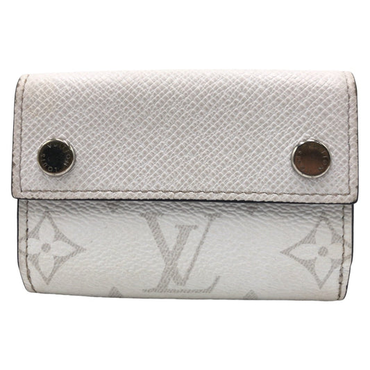 Louis Vuitton Tri-fold M30899 PVC Optic SilverMetal White Wallet Case