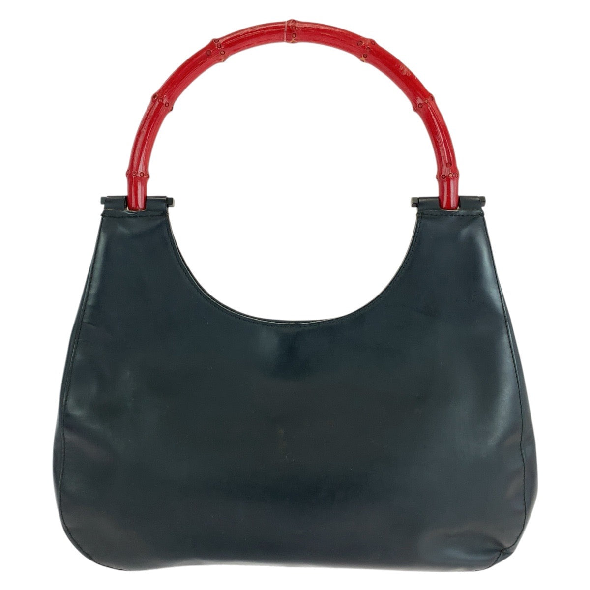 Gucci 001 Bamboo Leather Black Shoulder Bag