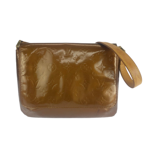 Louis Vuitton M91301 bronze Vernis Thompson Street Leather Patent Shoulder Bag