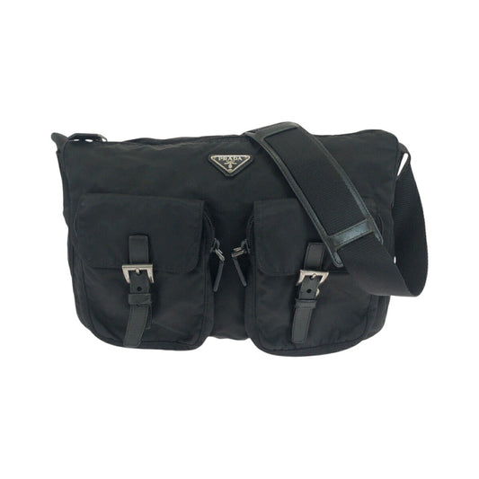 Prada Tessuto Triangle Shoulder Bag Logo Shoulder Bag 2
