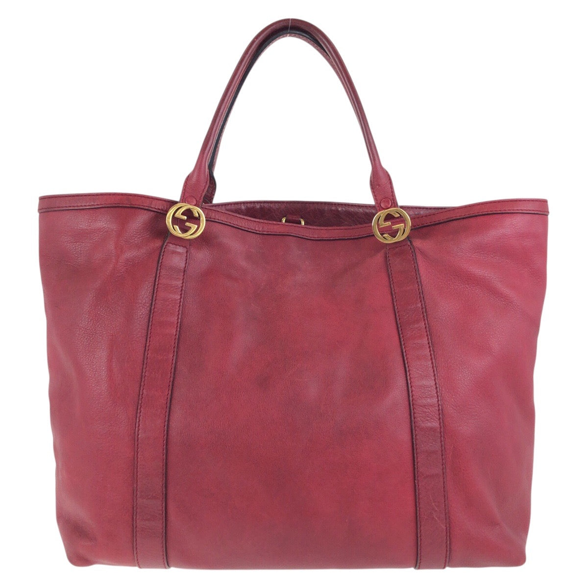 Gucci Interlocking 2Way Bag Leather Travel Bag 4