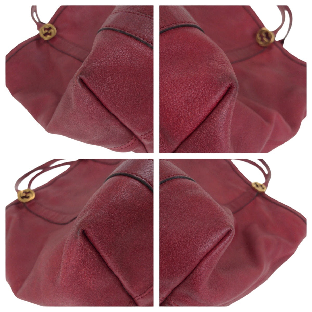 Gucci Interlocking 2Way Bag Leather Travel Bag 4