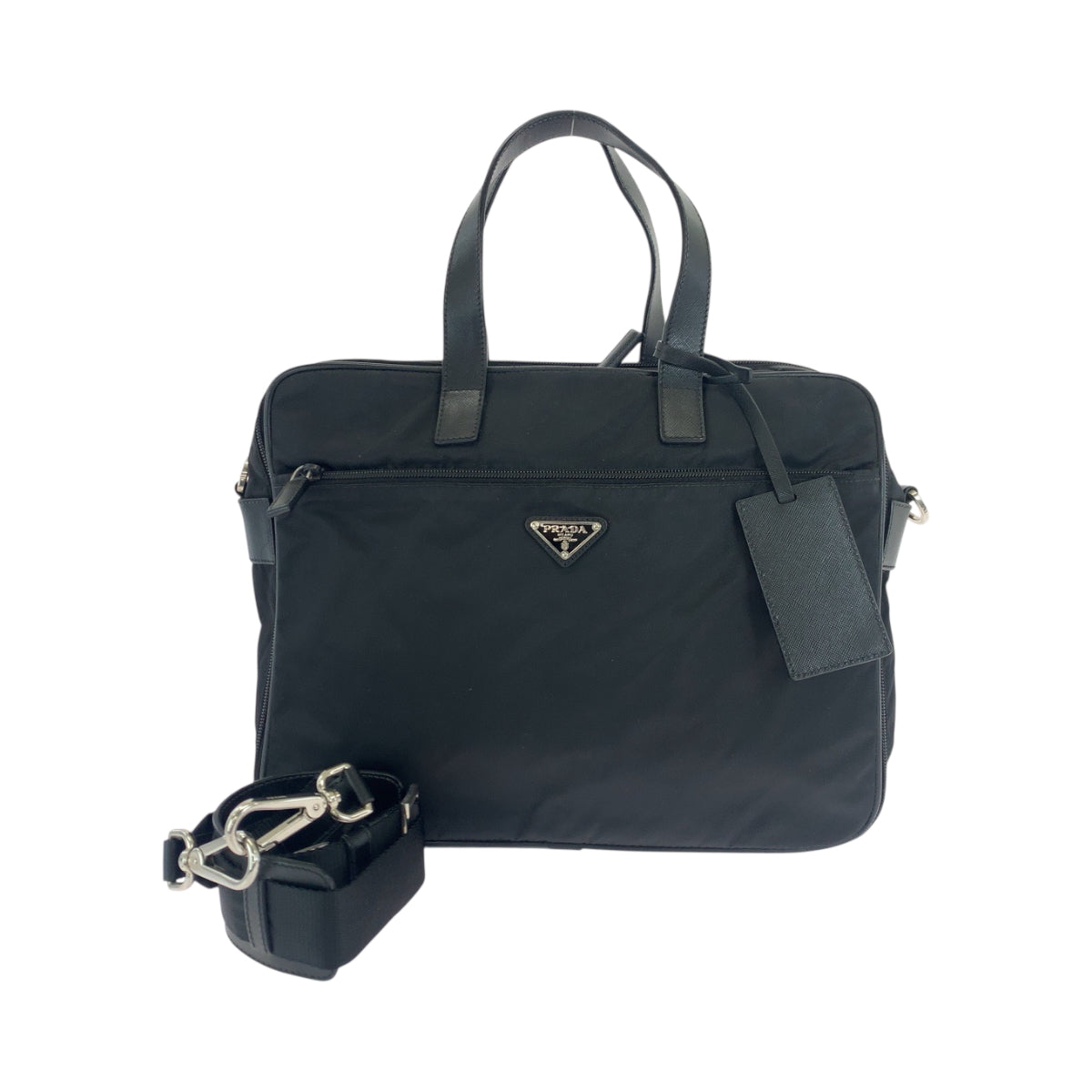 Shoulder Bag Silvermetal Shoulder Bag Business Bag Nylon Black