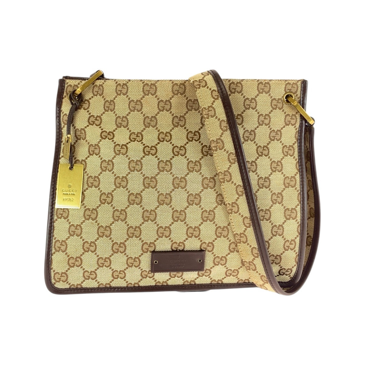 Gucci Shoulder Bag Leather Canvas Bag 23