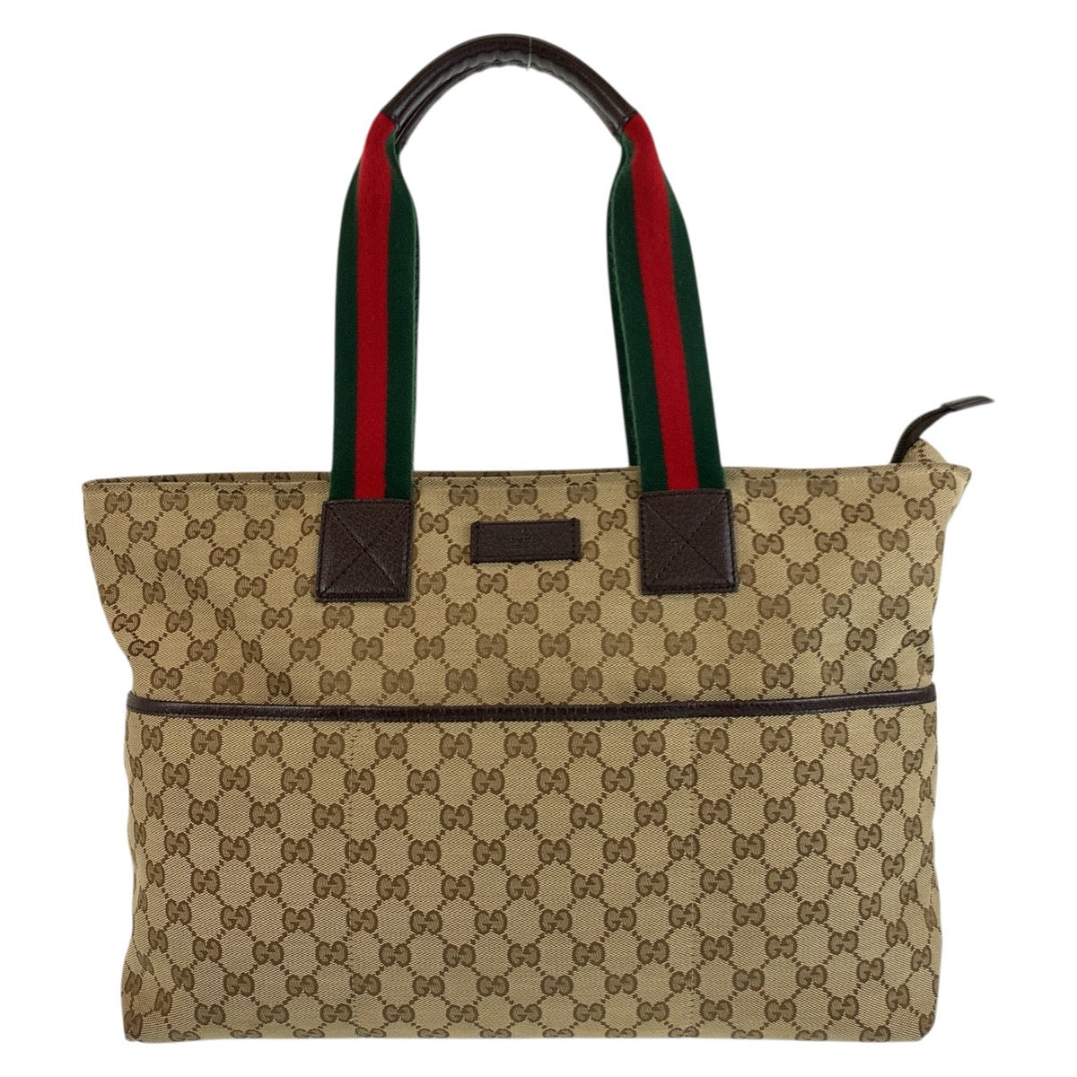 Gucci GG Sherry line Canvas Brown Beige Shoulder Bag