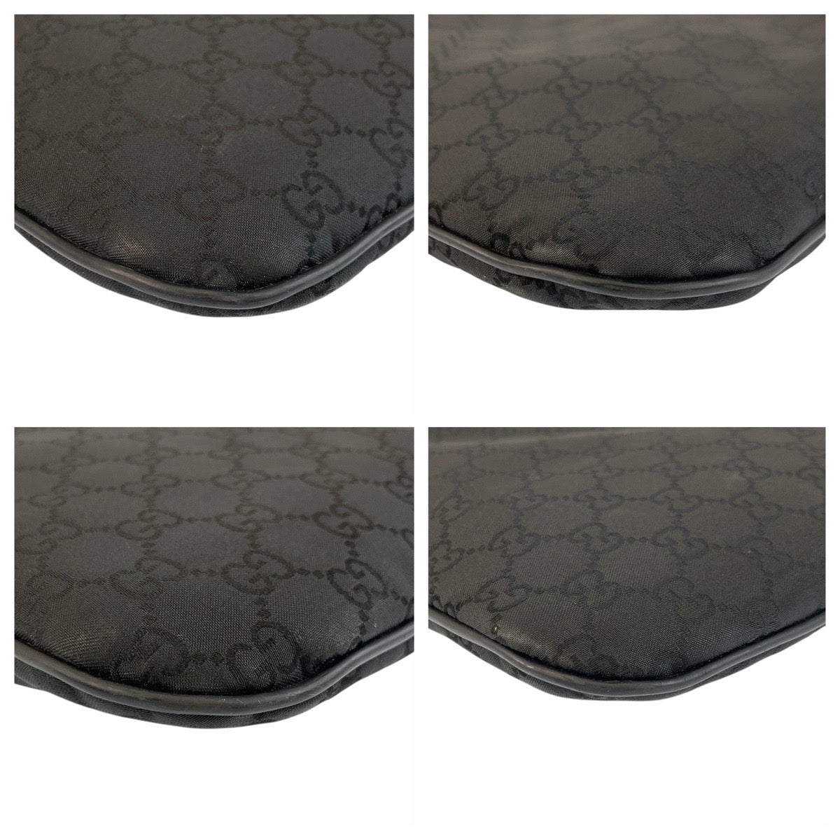 Gucci Pattern Shoulder Bag Leather Nylon