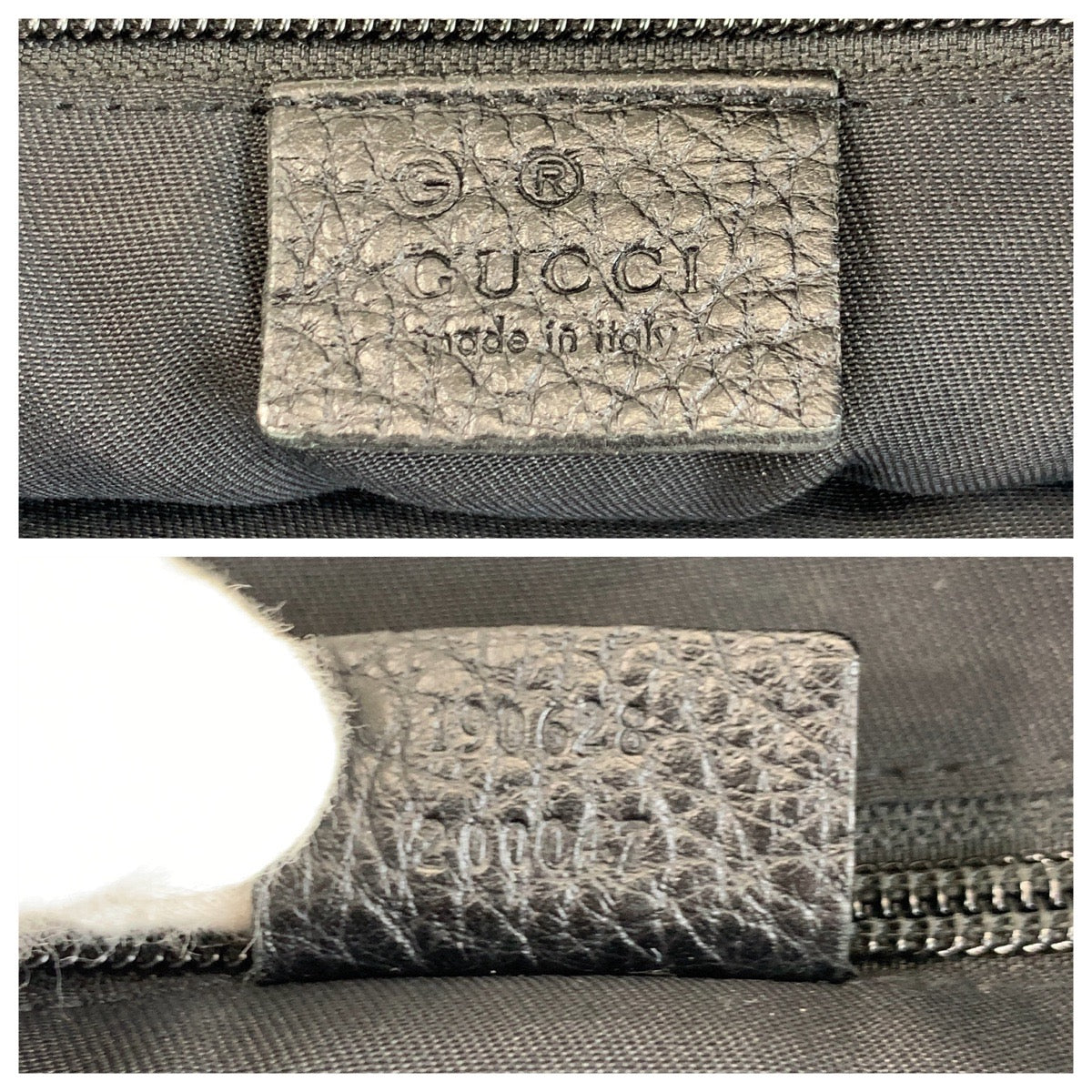 Gucci Pattern Shoulder Bag Leather Nylon