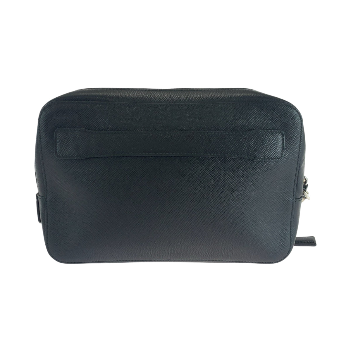 Clutch Bag Silvermetal Clutch Bag Business Bag Leather Black Logo Mens
