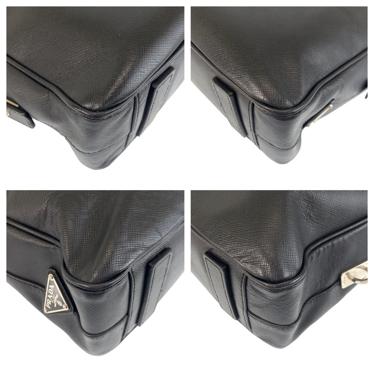 Prada Briefcase Handbag Leather Saffiano Travel Bag Leather Briefcase 2