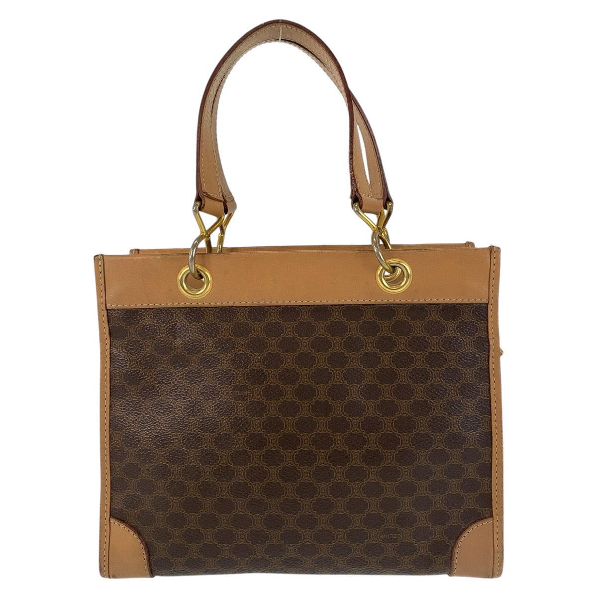 Pvc, Metal Handbag Tote Bag Macadam Women Leather Brown