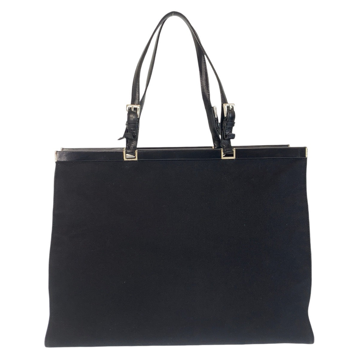 Tote Bag Silvermetal Tote Bag Shoulder Bag Canvas Black