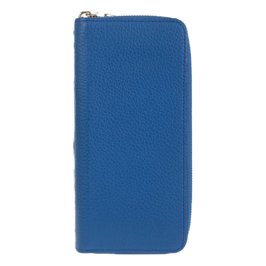 Louis Vuitton Long Purse M58411 Long Purse Leather Blue Wallet Case