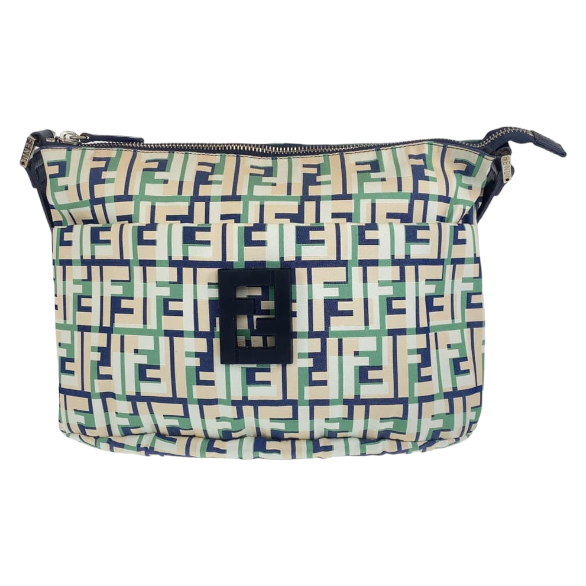 Fendi Shoulder Bag Crossbody Shoulder Bag Messenger Bag Zucca Canvas Pink Green