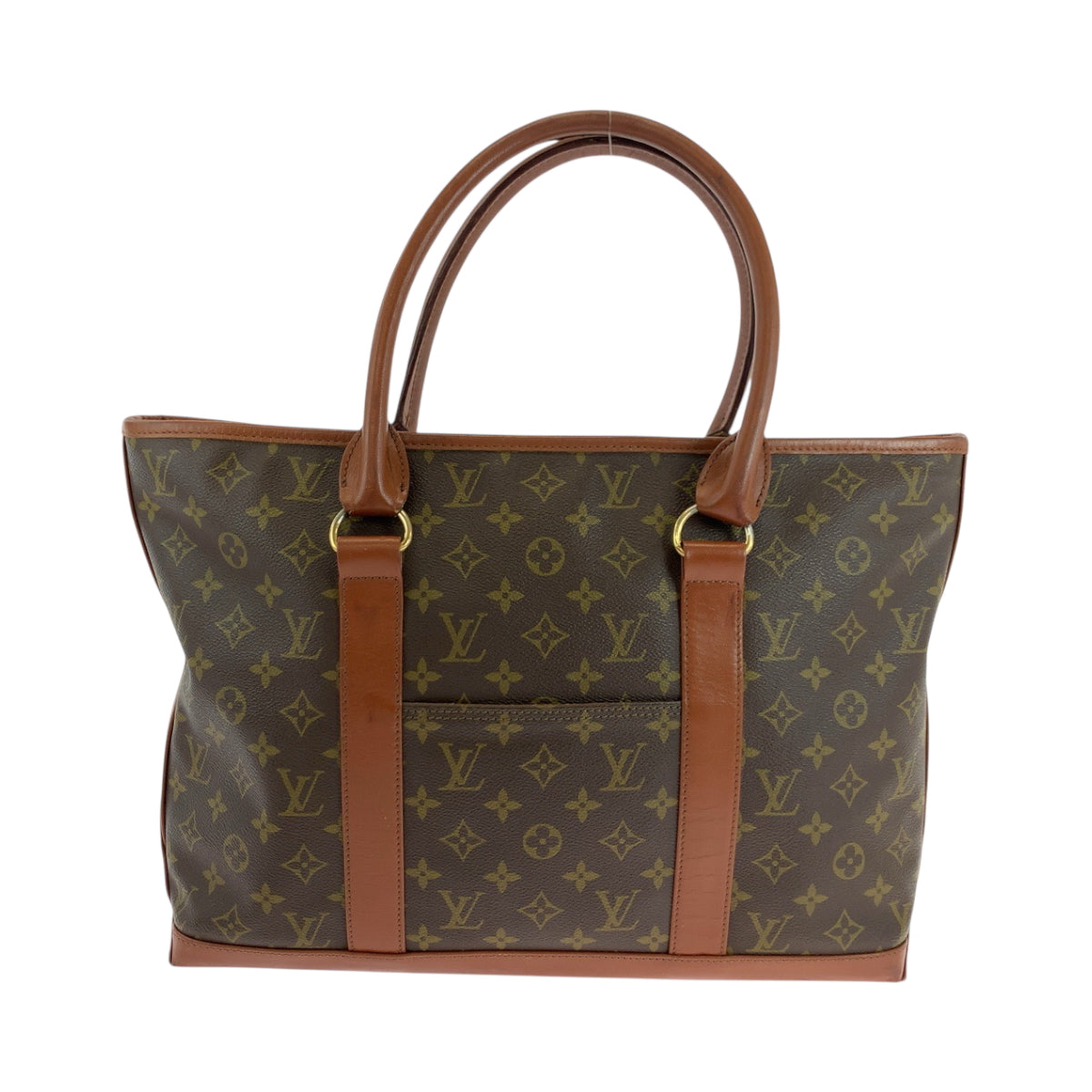 Louis Vuitton M42425 PVC Weekend PM Monogram Brown Gold Shoulder Bag