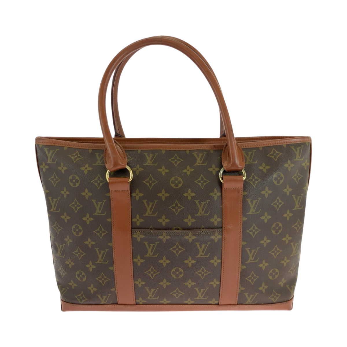 Louis Vuitton M42425 PVC Weekend PM Monogram Brown Gold Shoulder Bag