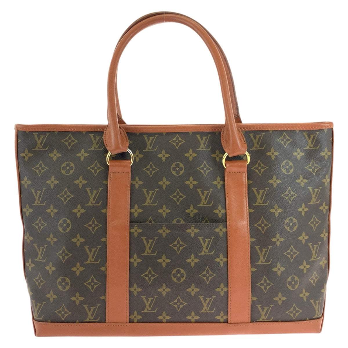 Louis Vuitton M42425 PVC weekend Monogram Leather Brown Gold Shoulder Bag