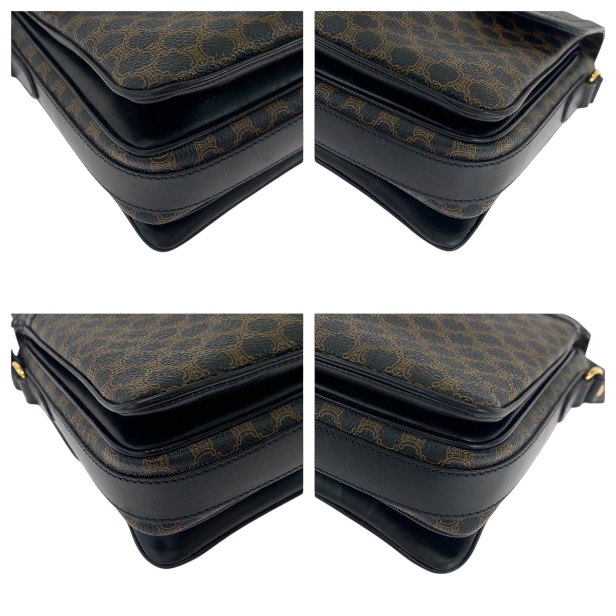Shoulder Bag Pvc Dark Metal Shoulder Bag Black Brown