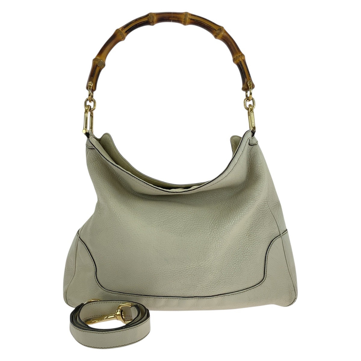 Gucci Bamboo 2Way Bag Leather Travel Bag Bag 8