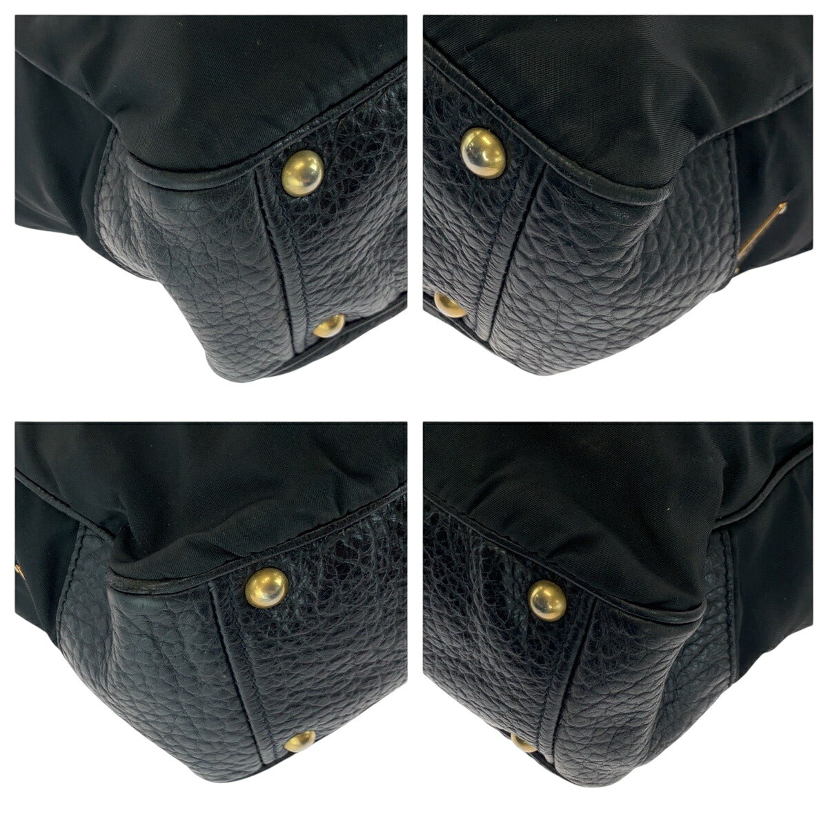 Prada Daino Tessuto 2Way Bag Vitello Travel Bag