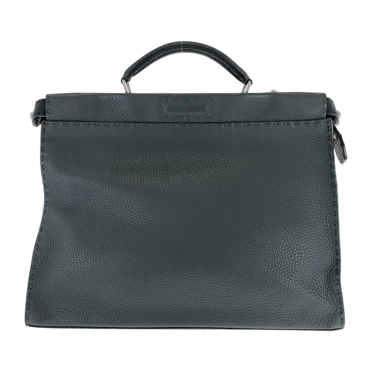 Fendi Business Bag 7Va406 Business Bag Briefcase Celeria Peekaboo Leather Gray Travel Bag