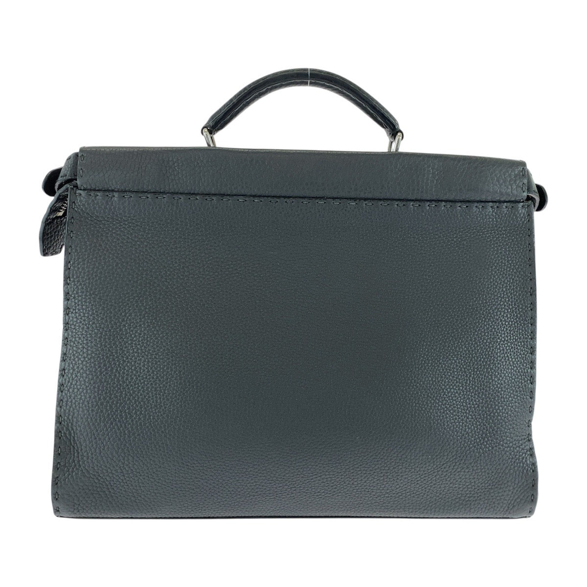 Fendi Peekaboo Selleria Briefcase Handbag Leather Travel Bag