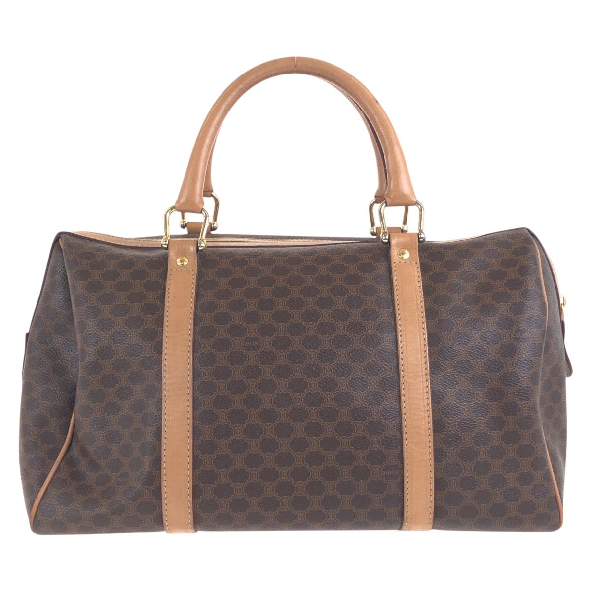 M Pvc Handbag Boston Duffel Bag Macadam Brown Travel Bag