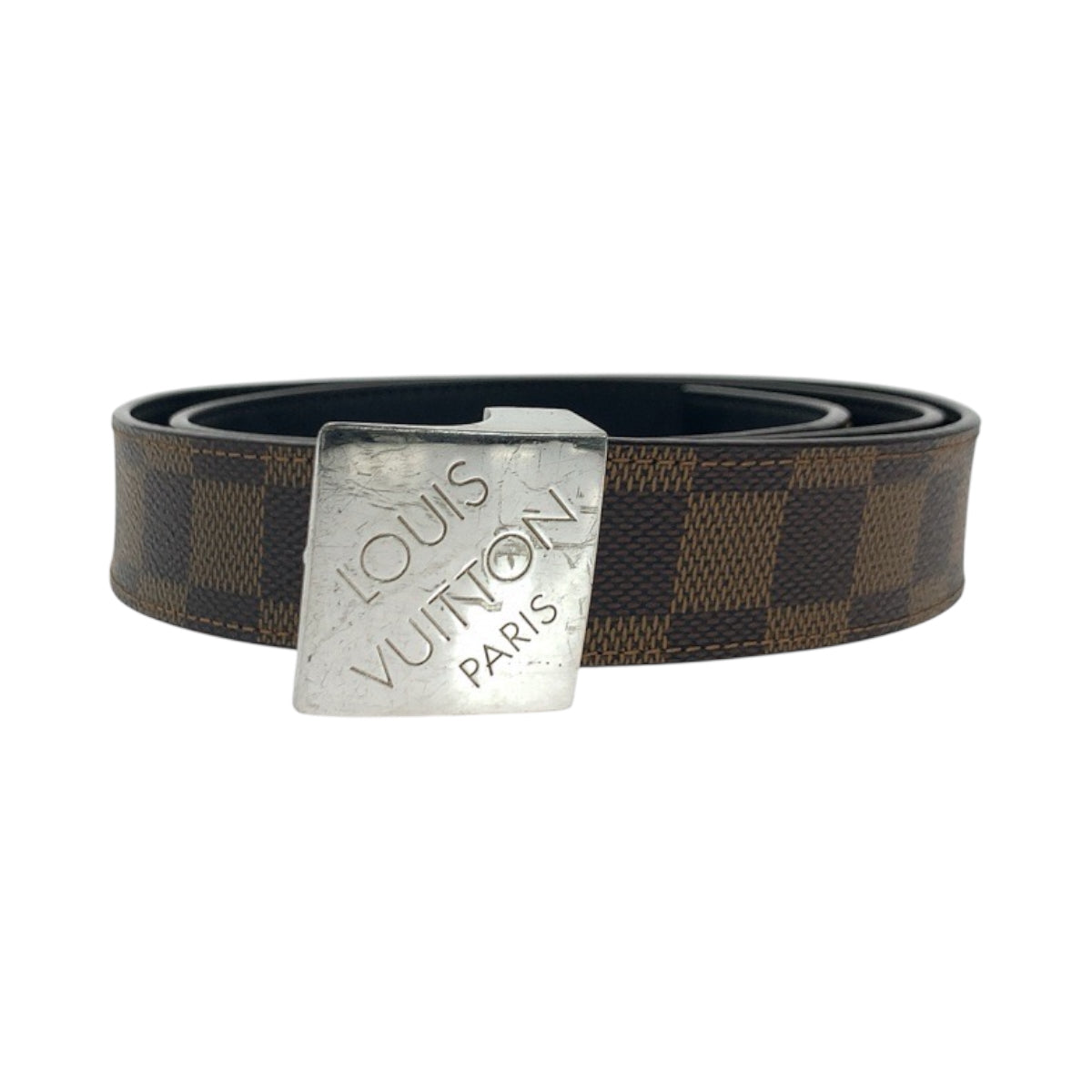 Louis Vuitton M6803 PVC Brown Silver Belt