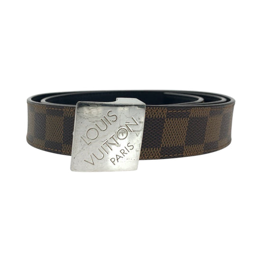 Louis Vuitton M6803 PVC Brown Silver Belt