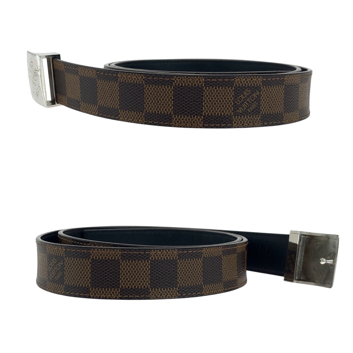 Louis Vuitton M6803 PVC Brown Silver Belt