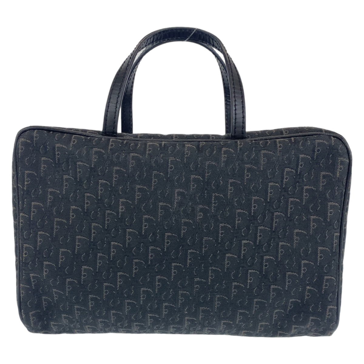 Dior Handbag , Silver Metal Handbag Vanity Bag Leather Canvas Travel Bag