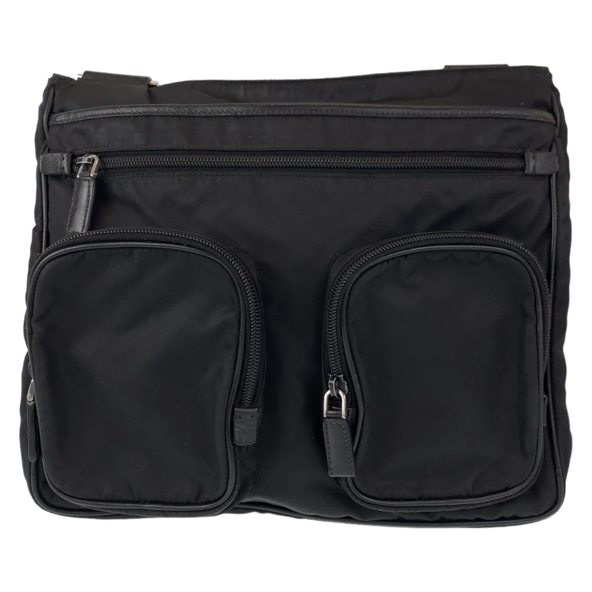 Shoulder Bag Silvermetal Shoulder Bag Messenger Bag Nylon Black Mens Unisex
