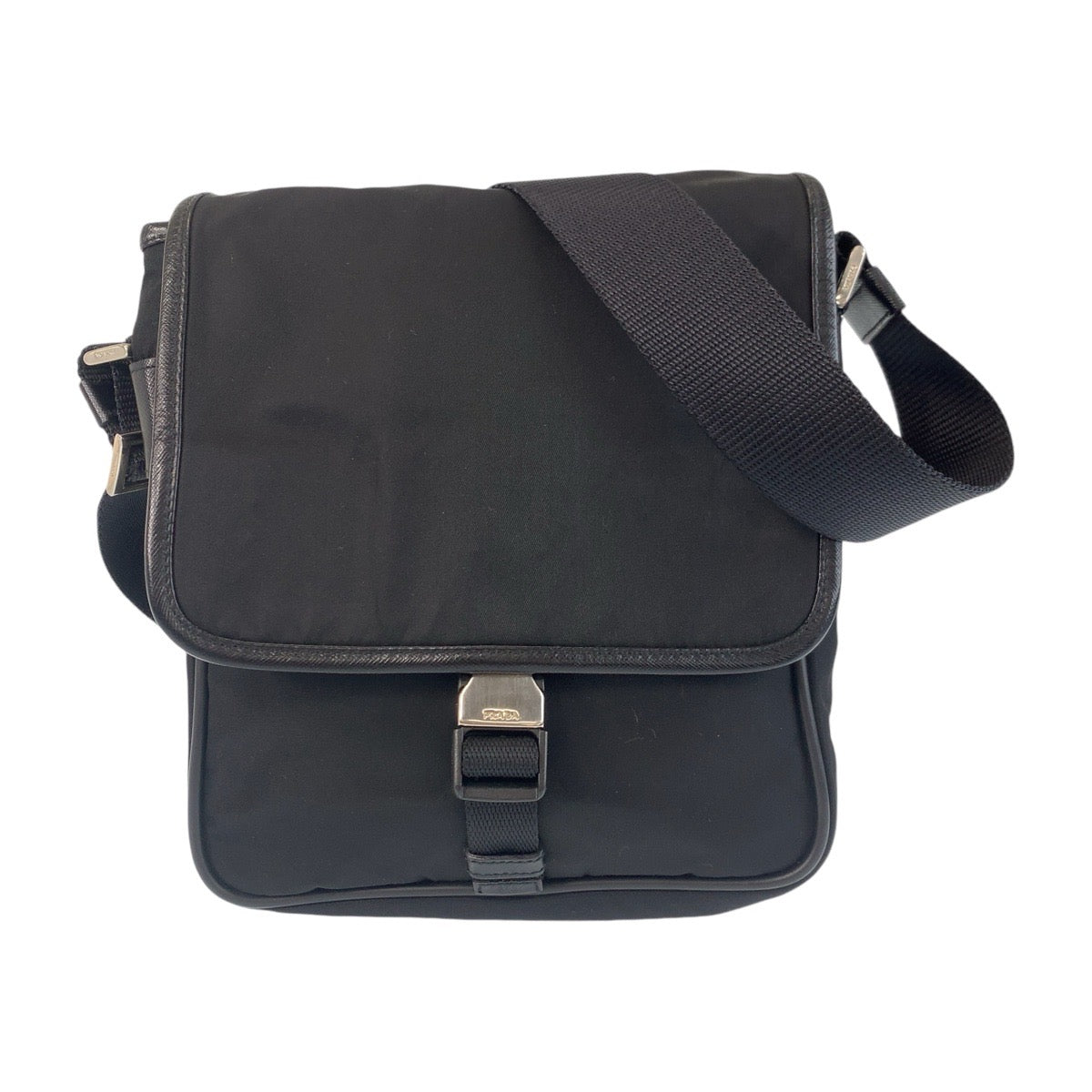 Shoulder Bag Silvermetal Shoulder Bag Messenger Bag Nylon Black Women Unisex