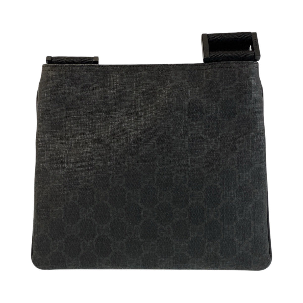 Gucci GG Supreme Pochette Unisex Canvas Black Shoulder Bag