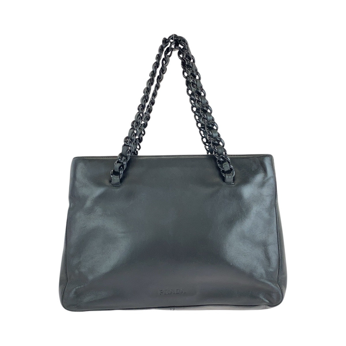 Tote Bag , Plastic Metal Tote Bag Leather Black
