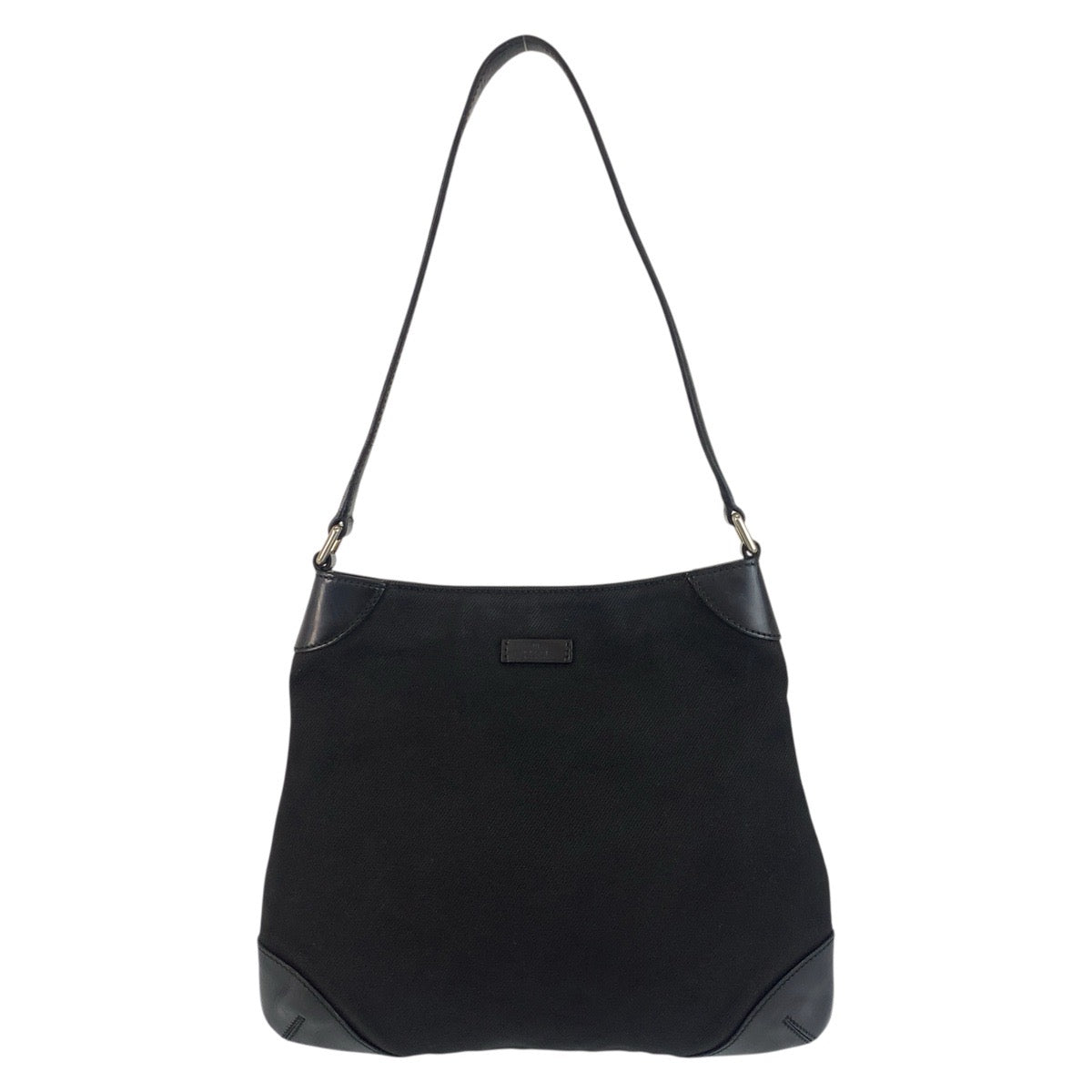 Gucci Leather Canvas Black Shoulder Bag