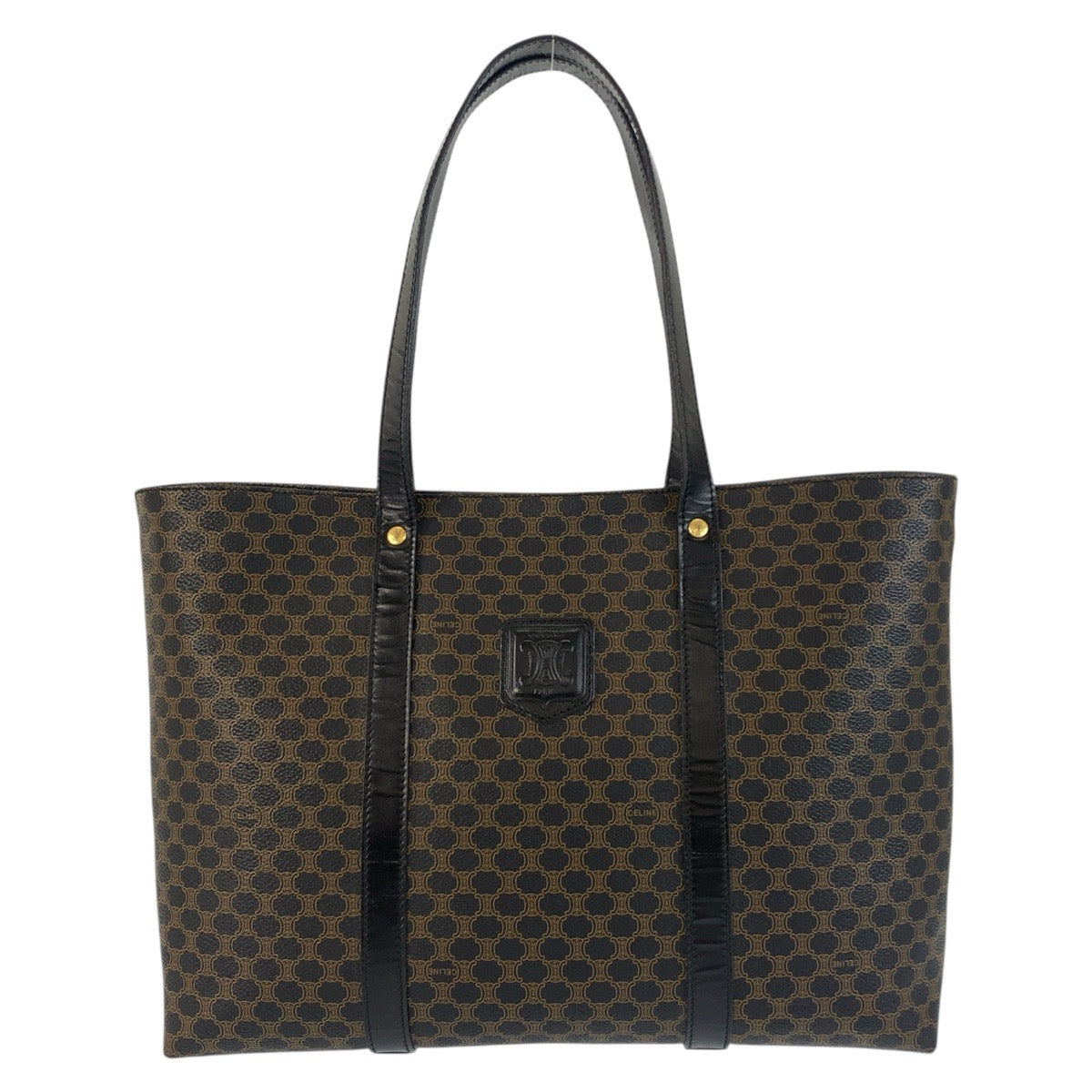 Tote Bag Mc Pvc Metal Tote Bag Black Brown Shoulder Bag