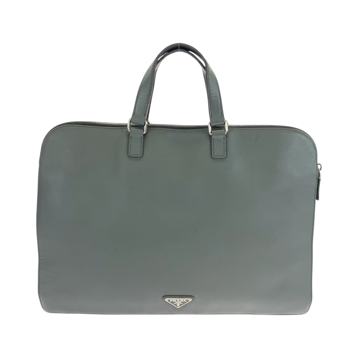 Business Bag Grey Silvermetal Business Bag Handbag Leather Travel Bag