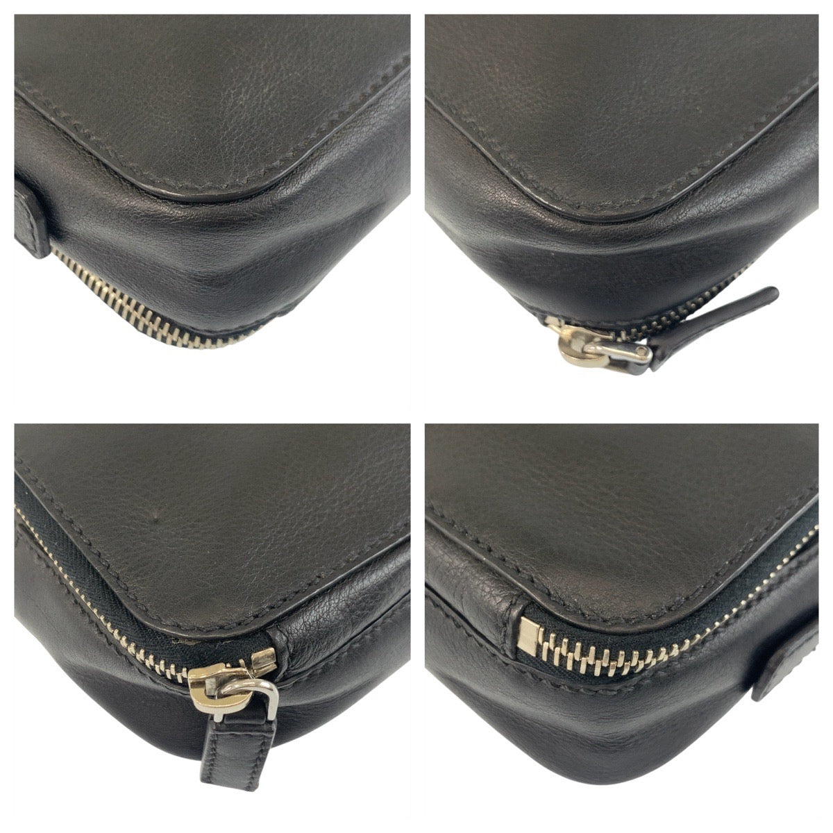 Clutch Bag Silvermetal Clutch Bag Business Bag Leather Black 3