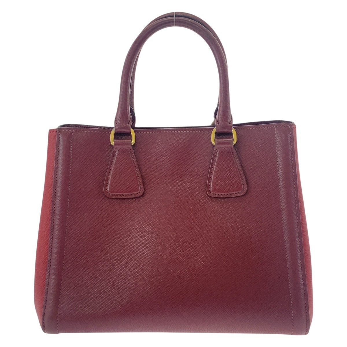 Wine Metal Handbag Tote Bag Shoulder Bag Leather Red