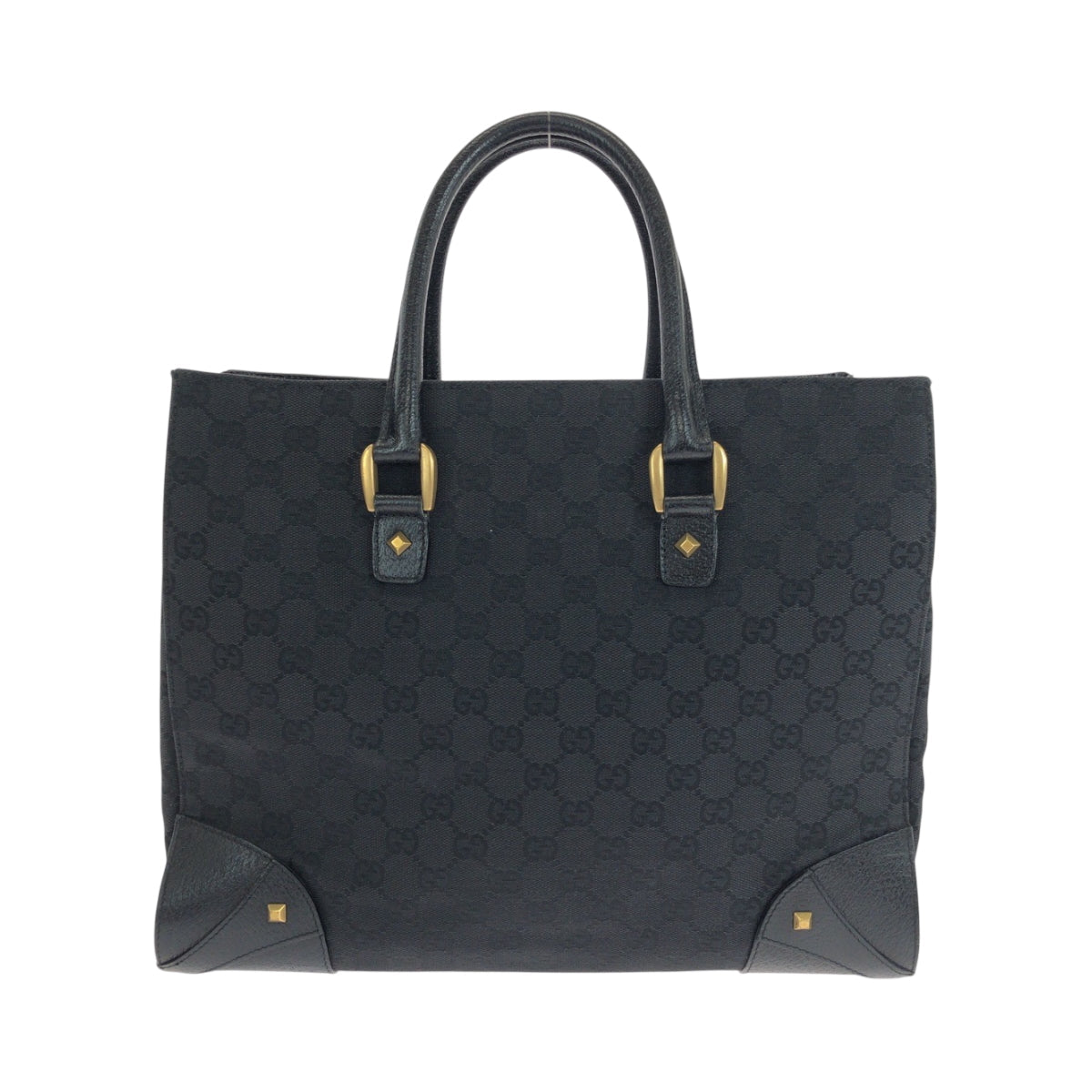 Gucci GG GoldMetal Canvas Black Shoulder Bag 2